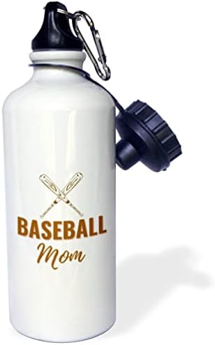 3dRose Kép Baseball-Ütőt Egy Sms-t a Baseball Anya - Víz Palackok (wb-368259-1)