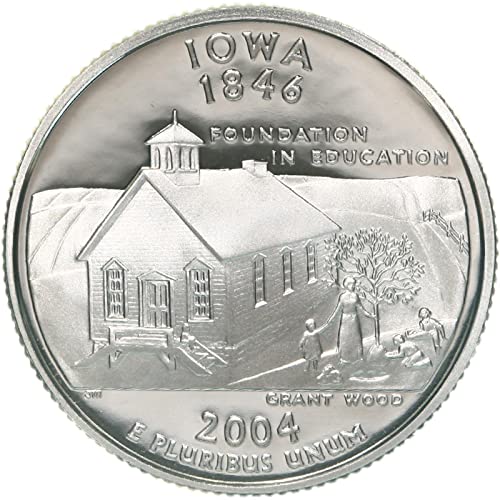 2004 S Ezüst BIZONYÍTÉK, Iowa Negyedévben. A Nyitott Menta Meghatározott 25 Cent Által Osztályozott Eladó Egy Viselni.