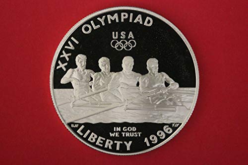 1996 P Olimpiai Evezős Megemlékező Bizonyíték Silver Dollar - Kiemelkedő Érme - Gem Bizonyíték (DCAM) - USA Menta
