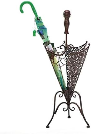 KXA Esernyő Áll Állvány Fém Bejárati esernyőtartó Beltéri Vintage Stílusú Kreatív Esernyő tartó, kampós Kompatibilis Nád