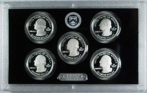 2011 S-Amerika, a Gyönyörű Ezüst Negyedévben Bizonyíték Set - 5 érmék - Negyed GEM Bizonyíték Nincs Doboz, vagy COA MINKET