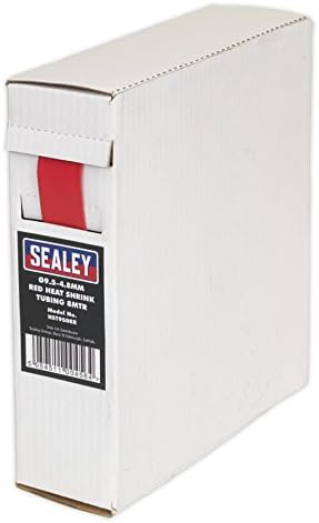 Sealey HST9508R Ø9.5-4.8 mm Piros Hő Zsugorodó Cső 8mtr