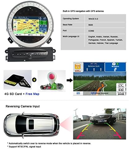 Dectek® 7 hüvelykes Android 5.1.1 négymagos Autó Hifi GPS BMW Mini Cooper 2011-2015 Mini Cooper Mini Countryman Cooper S