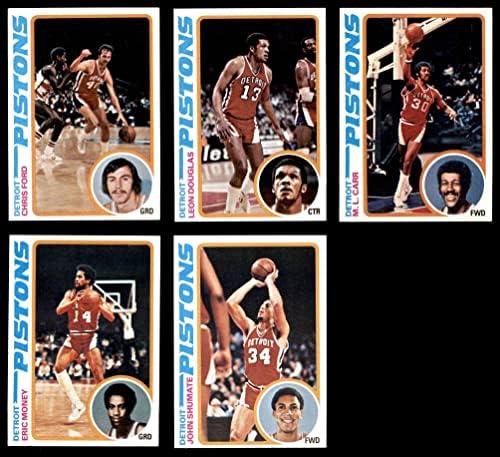 1978-79 Topps Detroit Pistons Csapat készen áll a Detroit Pistons (Set) EX/MT Pistons