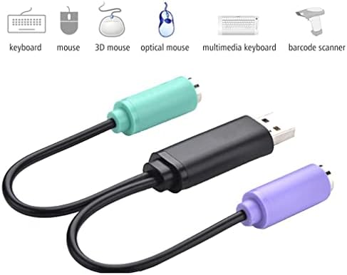 Persdico USB Ps2 Adapter Kábel Egyik Percben Két Támogatási Kvm Szkenner Billentyűzet Chip Ps2 Kapcsoló Adapter Kábel