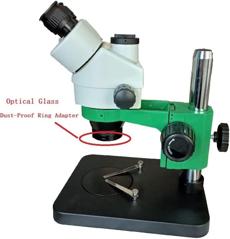Labor Berendezés Mikroszkóp 2db 48MM SZM Mikroszkóp Por Bizonyíték Len Optikai Üveg Kiegészítő Lámpa Adapter Sztereo Microscopio