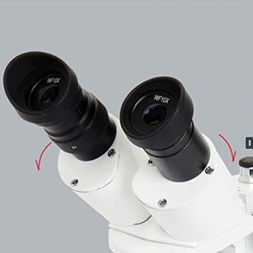 MKXF Gyermekek Mikroszkóp, Távcső Sztereó Mikroszkóp, Pupilla Távolság Beállítása 57-82mm (Méret : 60X)