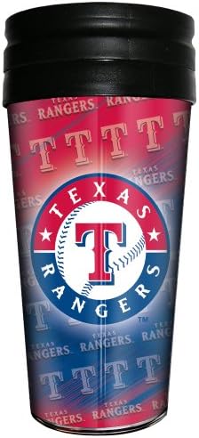 MLB Texas Rangers 3D-s, Fém Termikus Bögre, 16 uncia
