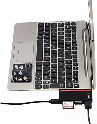 Navitech 2 az 1-ben Laptop/Tablet USB 3.0/2.0 HUB Adapter/Micro USB Bemenet SD/Micro SD Kártya Olvasó Kompatibilis HP Spectre