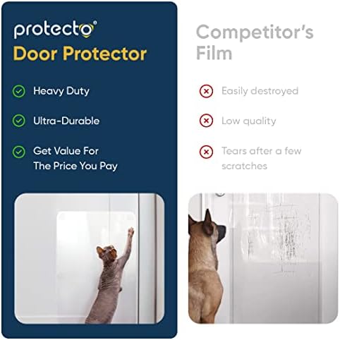 PROTECTO® nagy teljesítményű Ajtó Protector a Kutya Vakarja - 35.5 x 24 Ultra Tartós macskakarmolás ajtókeret Protector –