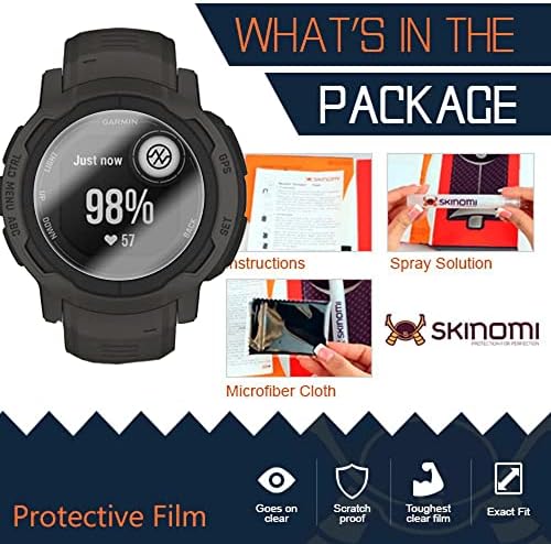 Skinomi képernyővédő fólia Kompatibilis Garmin Ösztön 2 (6-Pack) Tiszta TechSkin TPU Anti-Buborék HD Film
