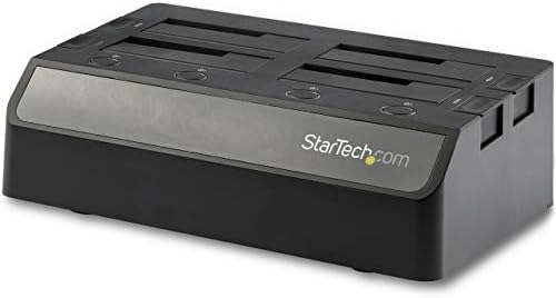 StarTech.com 4-Bay USB 3.1 SATA Merevlemez Dokkoló Állomás, 10 gbps USB-s Merevlemez Dokkoló, Külső 2.5/3.5 SATA III SSD/HDD