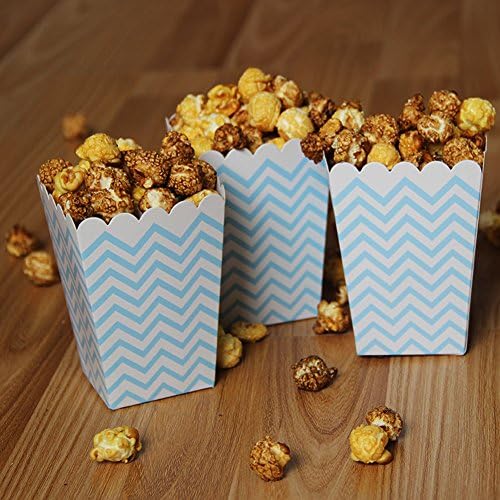 NUIBY 36 Db Popcorn Dobozok Kezelni Dobozok Popcorn papírzacskó Desszertnek Asztalok & Esküvői kedvezmények
