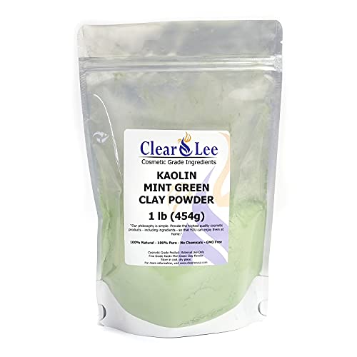 ClearLee Kaolin Menta Zöld Agyag Kozmetikai tisztaságú Por - - os Tisztaságú, Természetes Por - Nagy A Bőr Méregtelenítő,