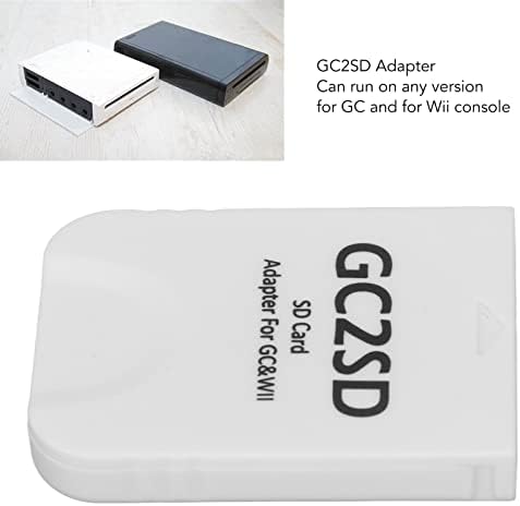 Heayzoki GC2SD kártyaolvasó Plug and Play Hordozható Profi Játék Konzol Mikro Kártya Adapter Wii a GC,Támogatja a Maximum