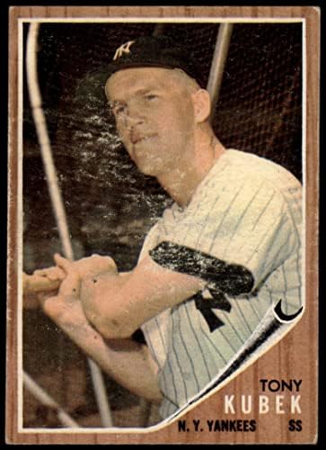 1962 Topps 430 Tony Kubek New York Yankees (Baseball Kártya) JÓ Yankees