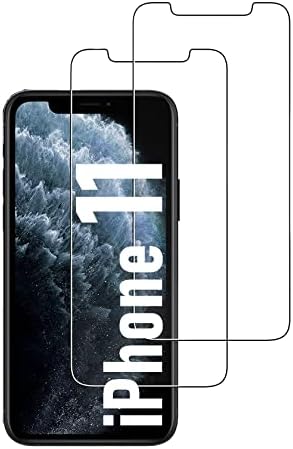 [Pack 2] Edzett Üveg kijelző Védő fólia iPhone 11, 9H Keménység, Keményen Edzett Üveg, HD Képernyő Védő, 2.5 D, Ultra Tiszta,