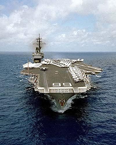 Repülőgép-Anyahajó az USS Amerika CV66 a Tengeren 11x14 Ezüst-Halogenid-Fotó Nyomtatás