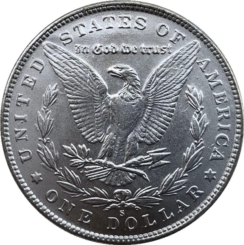 1890-ES Kiadás az Amerikai Morgan Érme Ezüst Dollár Réz ezüstözött Antik Kézműves Külföldi Emlékérme