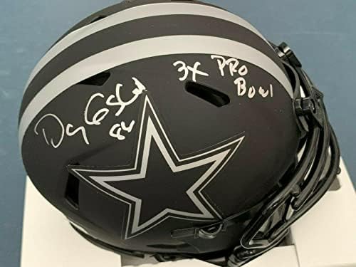 Doug Cosbie Dallas Cowboys 3 X Pro Bowl Napfogyatkozás Szövetség Aláírta Mini Sisak - Dedikált NFL Mini Sisak