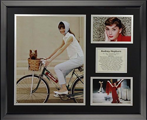Legendák Soha nem hal meg Audrey Hepburn Szín Bekeretezett Fotó Kollázs, 16 x 20