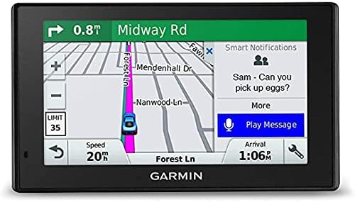 Garmin DriveSmart 51 NA LMT-S Vent Mount Csomag (010-01680-02) a Lifetime Térkép/Forgalom, Élő Parkolás, Bluetooth,WiFi,