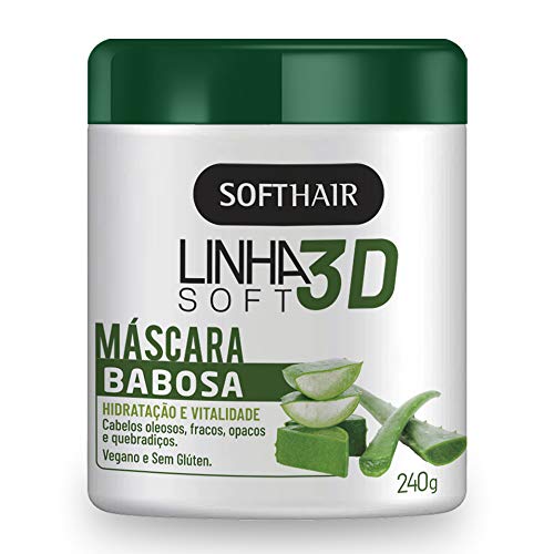 SoftHair - Linha 3D (Babosa) - Szempillaspirál Hidratacao e Vitalidade 240 Gr - (Line 3D (Aloe) Gyűjtemény - Hidratáló, Vitalitás