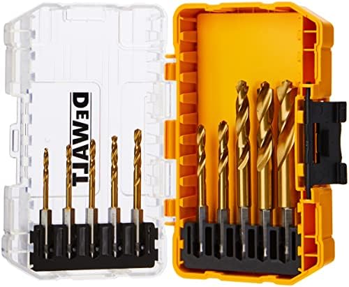 Dewalt DT50050-QZ ütésálló Fém fúró bit-Készlet HSS-Tin (10 Darab)