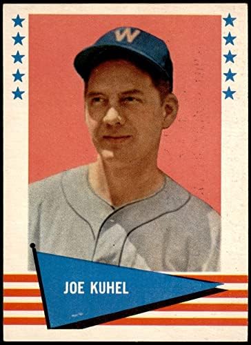 1961 Fleer 119 Joe Kuhel Washington Senators (Baseball Kártya) EX/MT+ Szenátorok