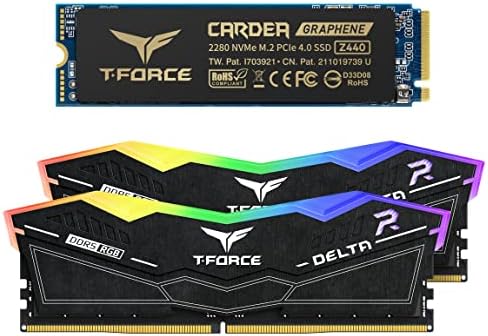 TEAMGROUP T-Force Delta RGB DDR5 32 GB Kit 2x16GB 6000MHz Asztali Memória Fekete FF3D532G6000HC38ADC01 Csomag CARDEA Nulla