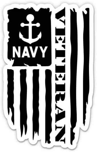 Haditengerészet Veterán Matrica - 3 Laptop Matrica - Vízhatlan Pvc Autó, Telefon, Víz, Üveg - amerikai Haditengerészet Veterán