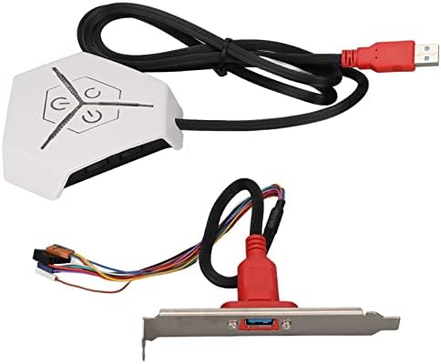 Vifemify Kapcsoló Vízálló Aerodinamikai Ív Kialakítás Kettős USB-Átviteli Port Asztali Mobil Kapcsoló, Külső Tápellátás