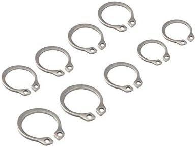 Lpdphanxfkx Rögzítő Gyűrű Készlet, 100 Db Külső Seeger-Gyűrűt Csat Besorolás Robusztus Fix Bilincs Gyűrű Dobozos Ezüst Rozsdamentes