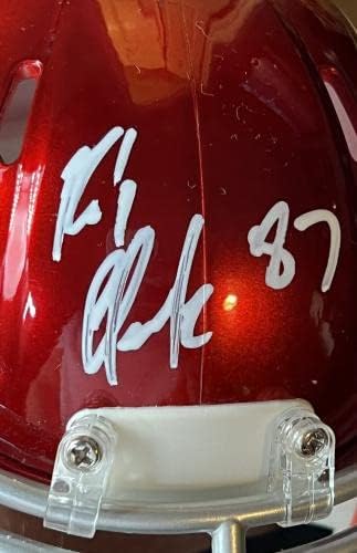 Rob Gronkowski Aláírt Dedikált Flash Mini Sisak SZÖVETSÉG - Dedikált NFL Sisak