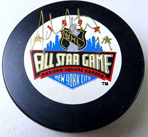 Adam Oates Aláírt Aláírt Korongot 1994-Es All-Star Game SZÖVETSÉG UU52296 - Dedikált NHL Korong
