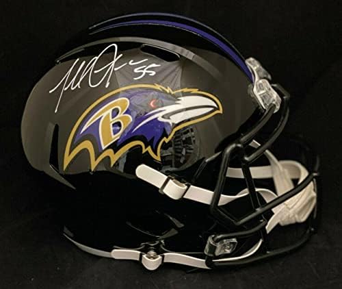 Terrell Suggs Baltimore Ravens Dedikált Sebesség Teljes Méret Fs Sisak Szövetség Coa - Dedikált NFL Sisak