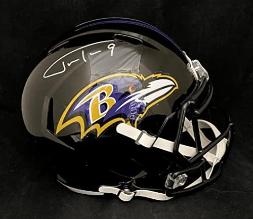 Justin Tucker Sebesség Baltimore Ravens Dedikált Teljes Méret Fs Sisak Szövetség Coa - Dedikált NFL Sisak