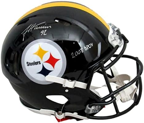 James Harrison Aláírt Steelers Sebesség Hiteles, Teljes Méretű Sisak SZÖVETSÉG 163156 - Dedikált NFL Sisak