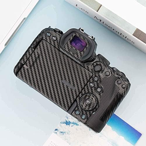 Kiorafoto 1+1 EOS R6 Tartozékok Csomag : a Fényképezőgép a Testet Borító Protector (Szénszálas Minta Fekete) +Kamera képernyővédő