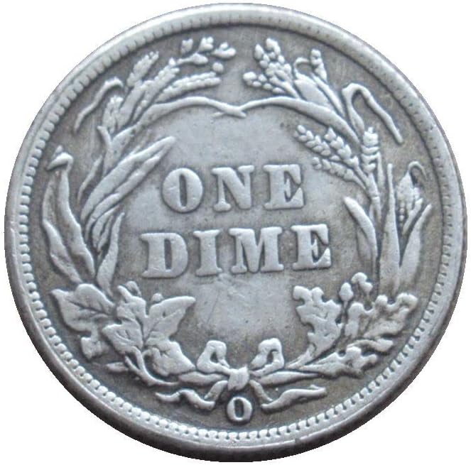 Amerikai Borbély 10 Cent 1896 Ezüst Bevonatú Replika Emlékérme