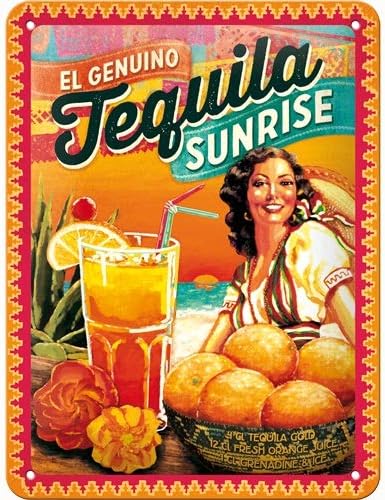 Nosztalgikus-Művészet Klasszikus Adóazonosító Jel Retro Tequila Sunrise-t a Különböző Méretű, tarka, Kis