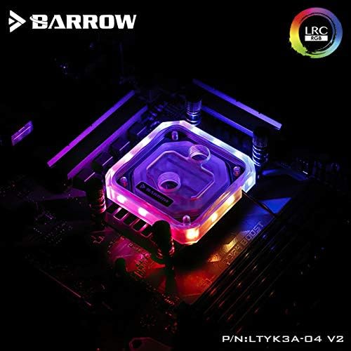 Barrow LTYK3A-04 v2 Víz Hűtő CPU Blokk az AMD AM2 AM3 AM4 Fekete