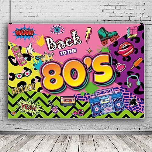 Vissza A 80-as Hátteret, 80-Retro Hip-Hop Buli Extra Nagy Fal Zászló Dekoráció, 80-Hip-Hop Party Fotózás Háttér, 80-as Party