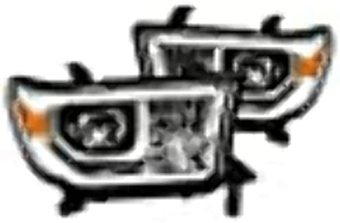 AlphaRex (880786) 07-13 Toyota Tundra PRO-Sorozat Vetítő Fényszórók Deszka Stílus Chrome w/Aktiválása a Fény