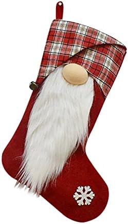 Karácsonyi Gnome Harisnya, 3D Plüss svéd Gnome Harisnya Kandalló Harisnya Ajándék Táskák a Karácsonyi Ünnepi Dekoráció Kolibri