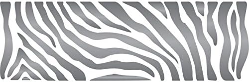 Zebra Csíkos Stencil, 20.5 x 6.5 inch (L) - Állati Bőr Minta Határon Stencil Festés Sablon
