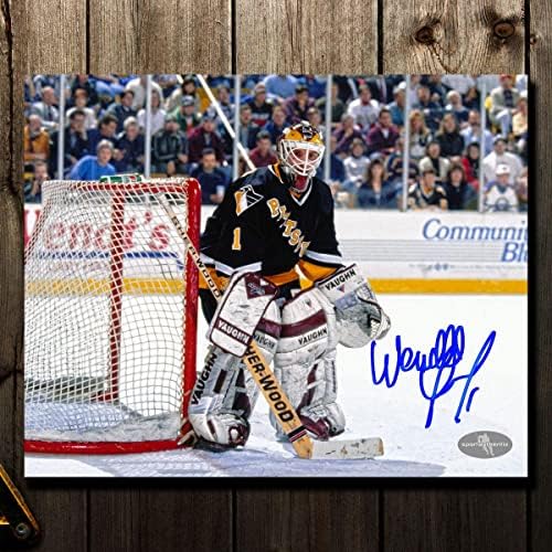 Wendell Fiatal Pittsburgh Penguins Dedikált 8x10 - Dedikált NHL-Fotók