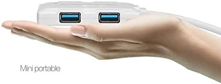 HelLäD 4-Port USB 3.0 Ultra Slim Adatok Hub a Macbook, Mac Pro / mini, iMac, Surface Pro, XPS, Notebook, PC, USB pendrive,