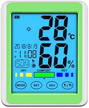 HOUKAI Digitális Hőmérő Páratartalommérő，érintőképernyő Pontos Digitális Kijelző Falra Szerelhető Háztartási Beltéri Hőmérő