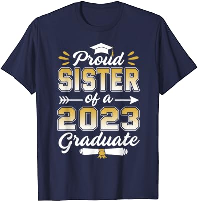 Büszke Nővére Egy 2023 Diplomás Vezető Érettségi Családi Póló